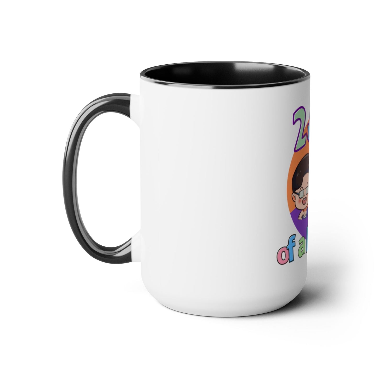 Two-Tone Coffee Mugs, 15oz