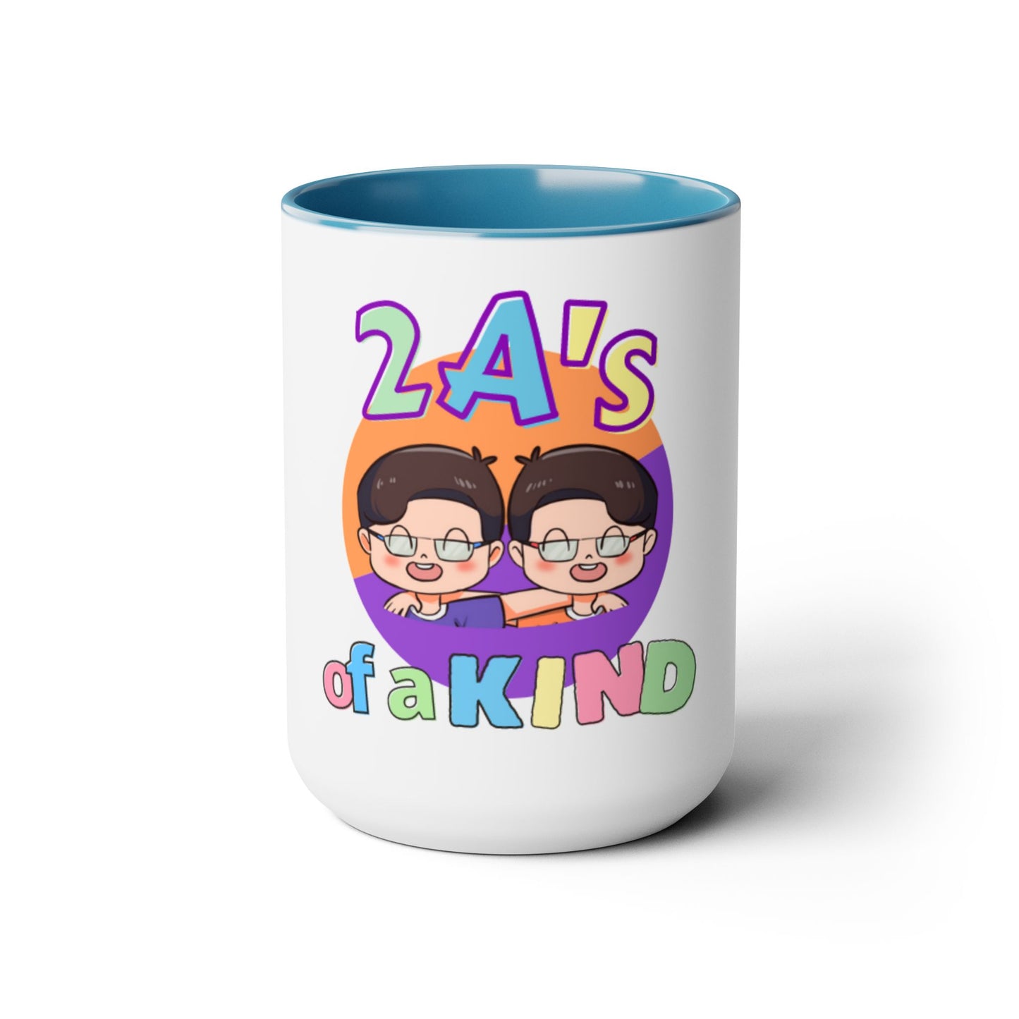 Two-Tone Coffee Mugs, 15oz