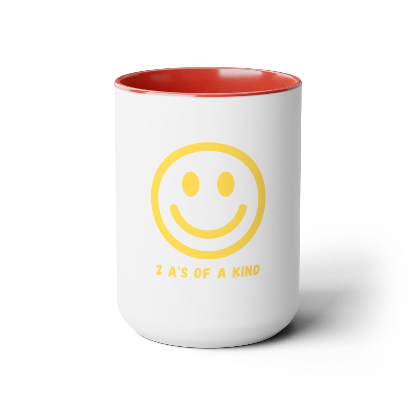 Smiley Face - Two-Tone Coffee Mugs, 15oz