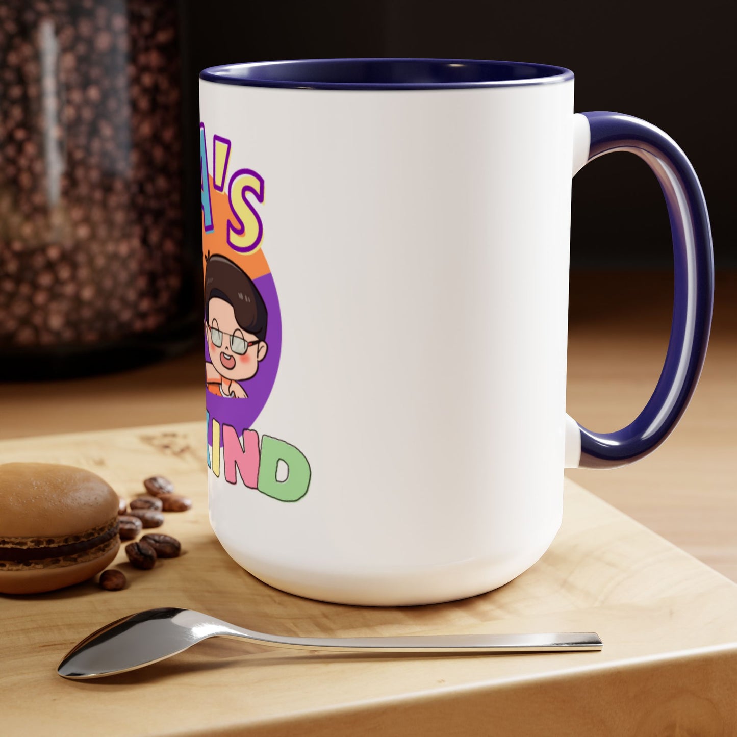 Two-Tone Coffee Mugs, 15oz