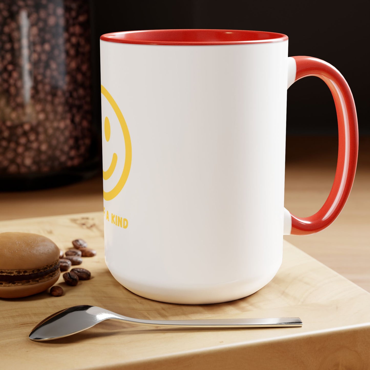 Smiley Face - Two-Tone Coffee Mugs, 15oz