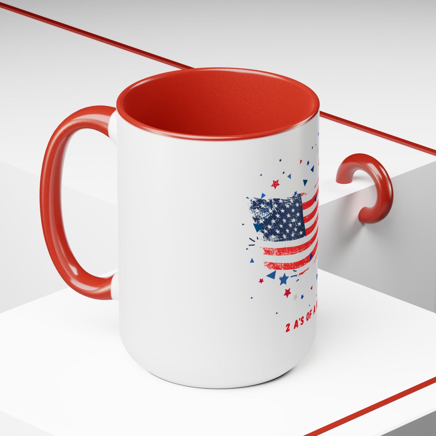 Flag - Two-Tone Coffee Mugs, 15oz