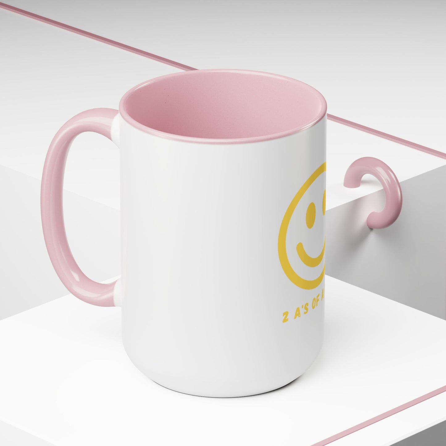 Smiley Face - Two-Tone Coffee Mugs, 15oz