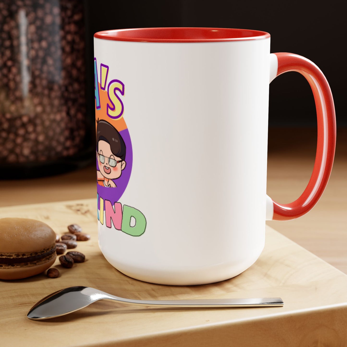 Two-Tone Coffee Mugs, 15oz
