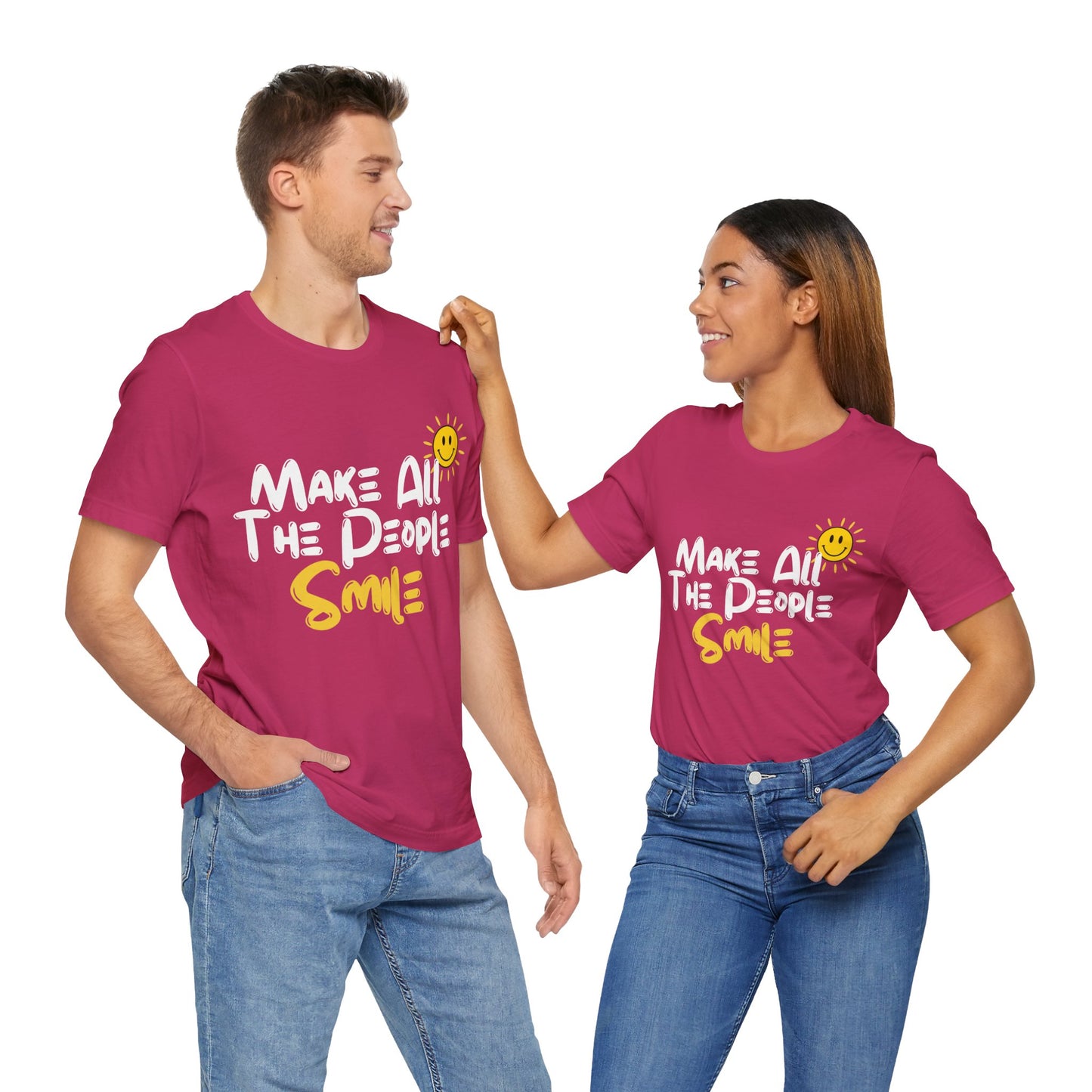 Make All the People Smile - Unisex Jersey Short Sleeve Tee