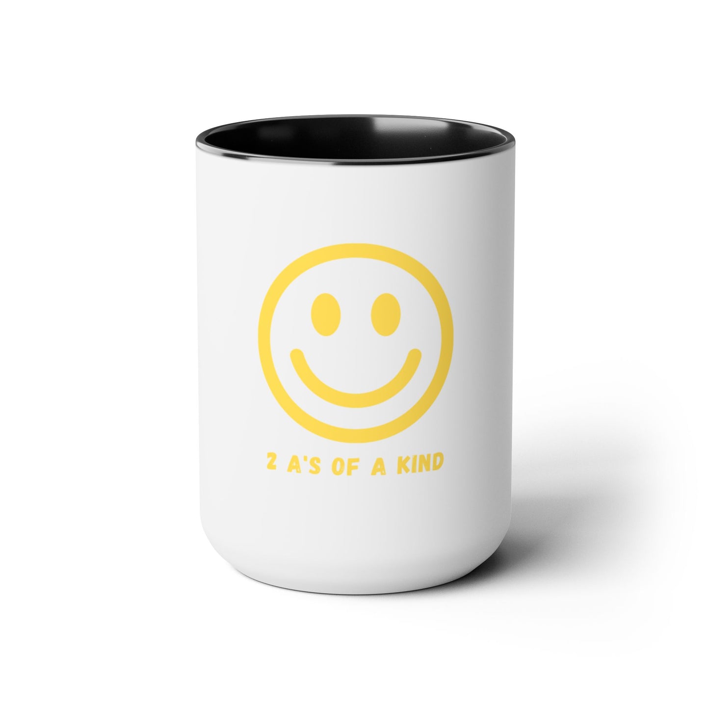 Smiley Face - Two-Tone Coffee Mugs, 15oz