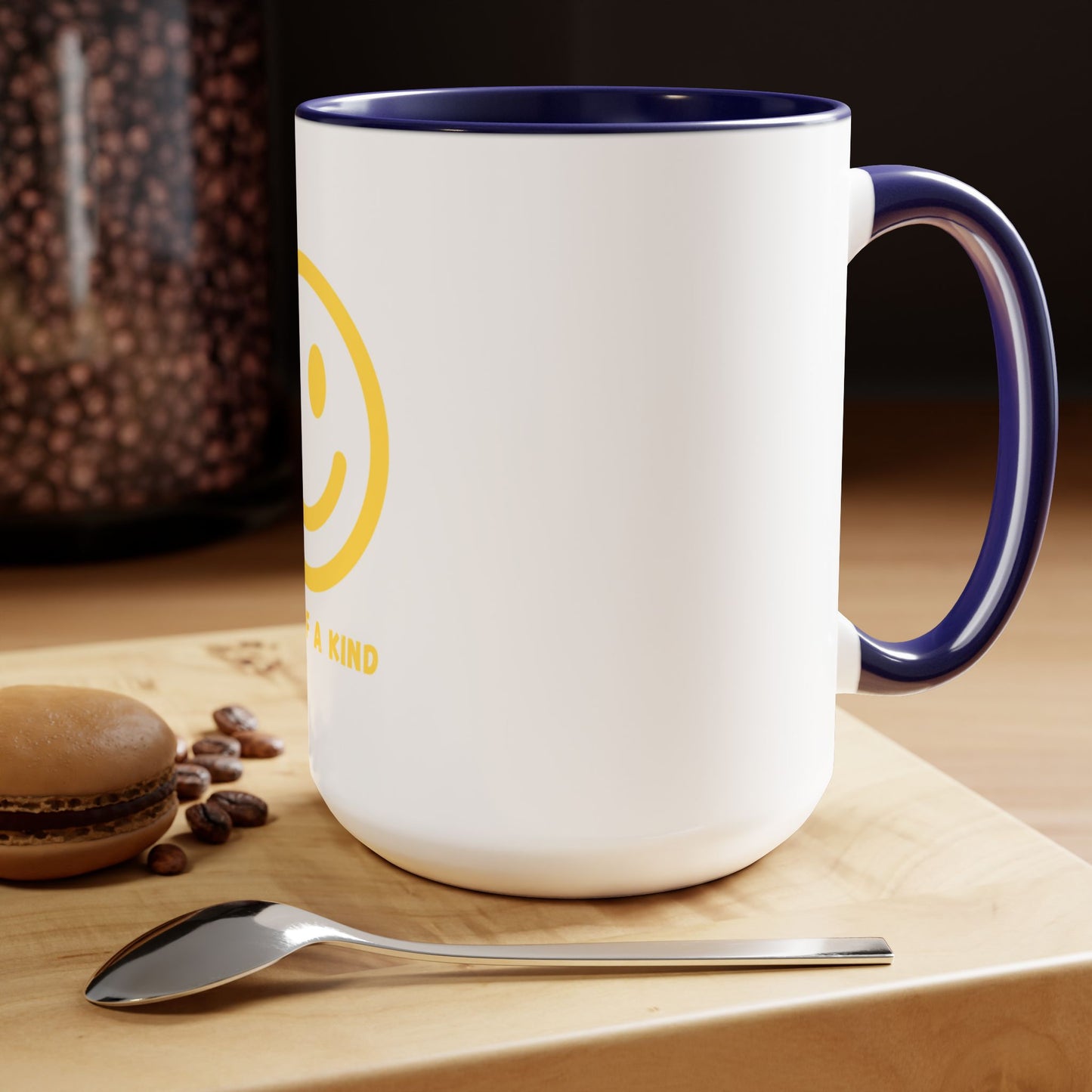 Smiley Face - Two-Tone Coffee Mugs, 15oz