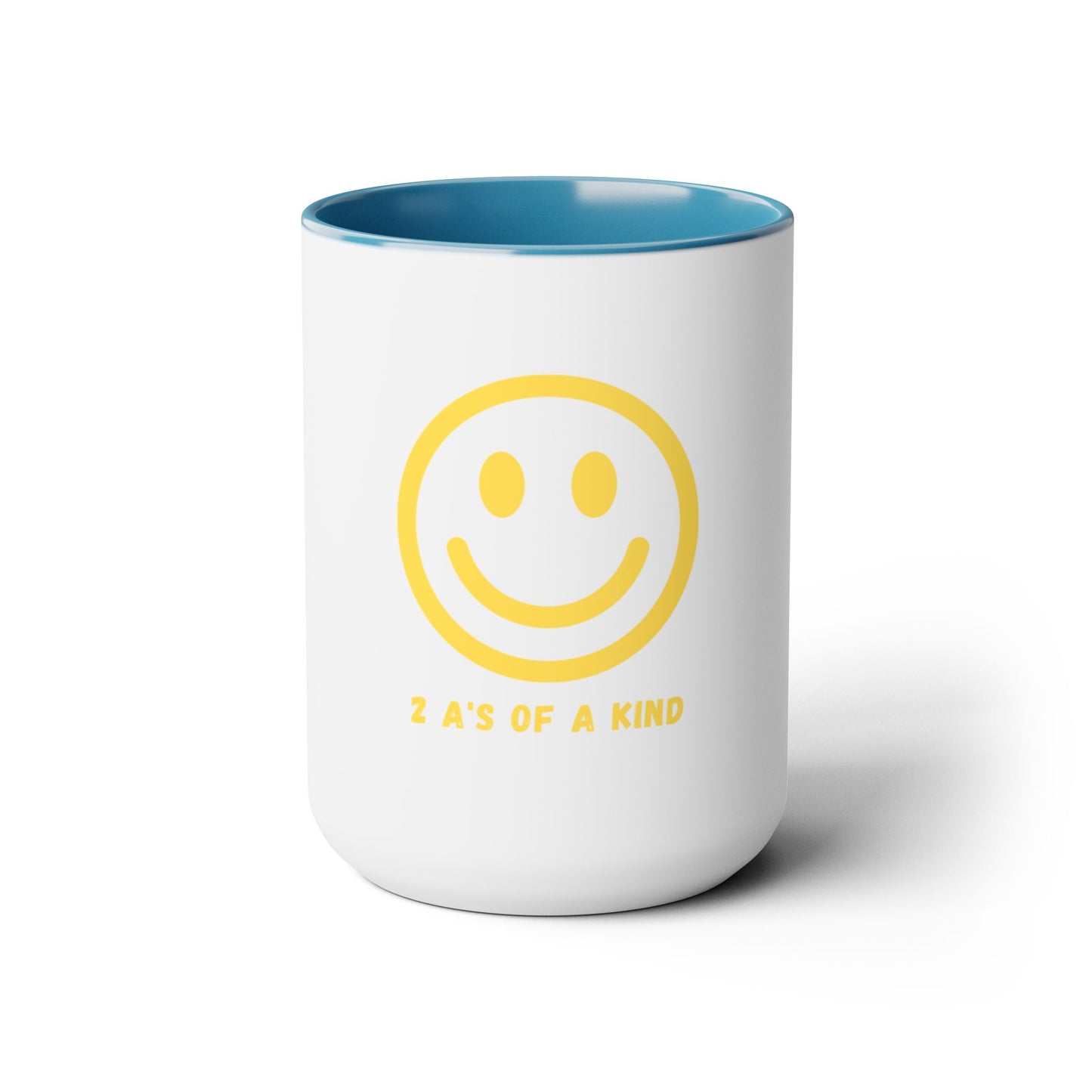 Smiley Face - Two-Tone Coffee Mugs, 15oz
