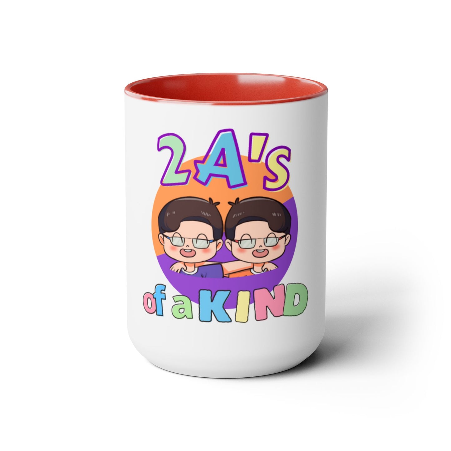Two-Tone Coffee Mugs, 15oz