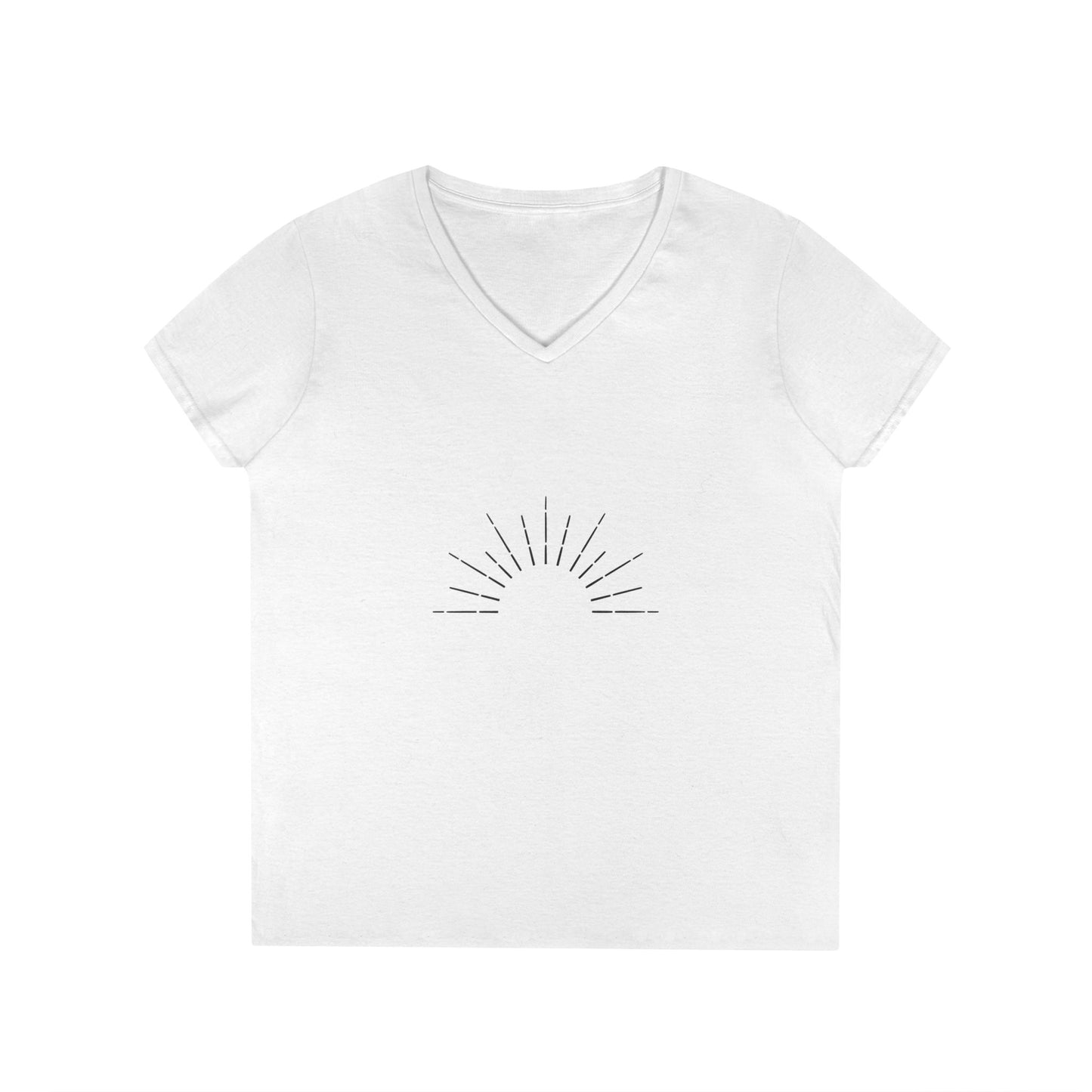 Make My Day - Women's Jersey Short Sleeve Deep V-Neck Tee