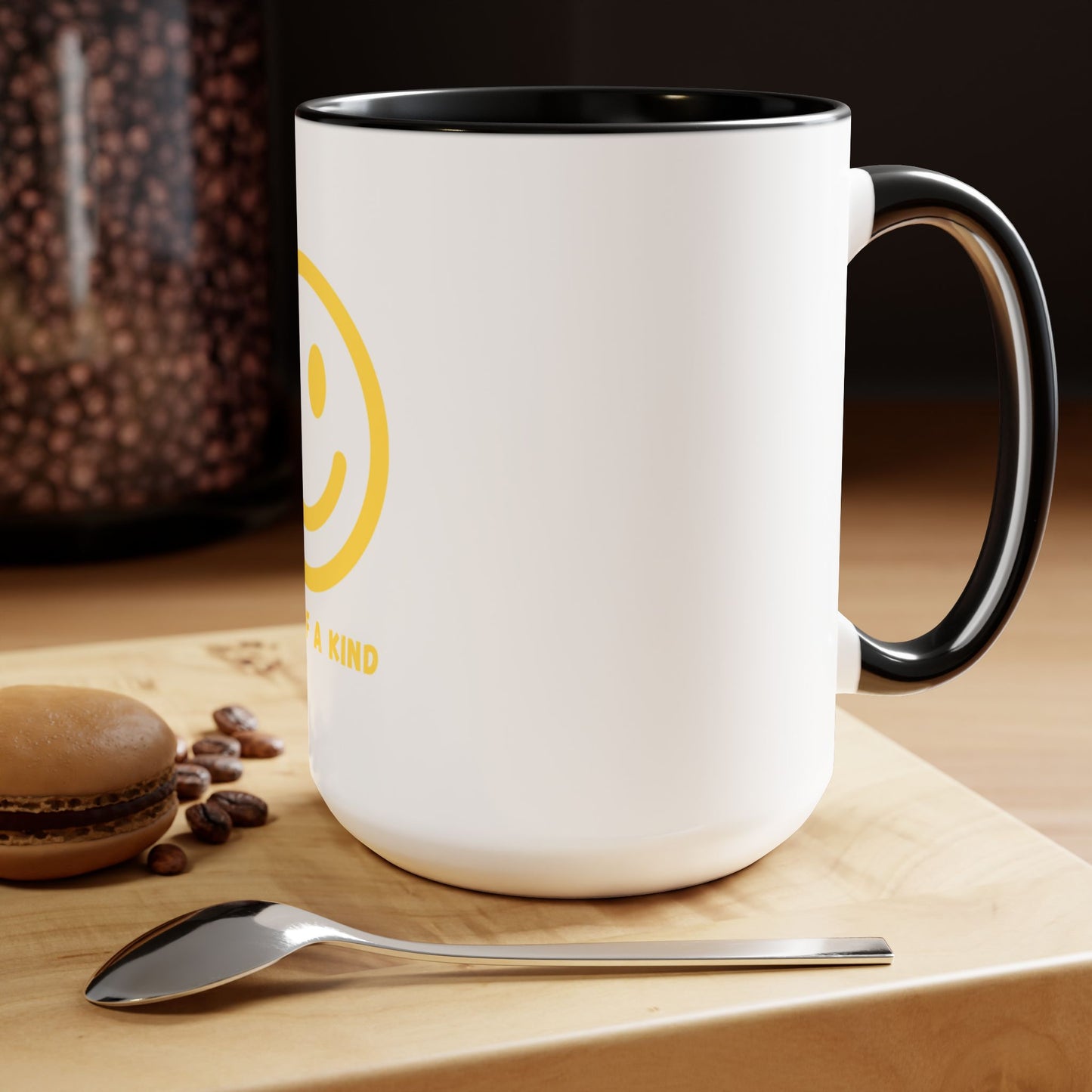 Smiley Face - Two-Tone Coffee Mugs, 15oz