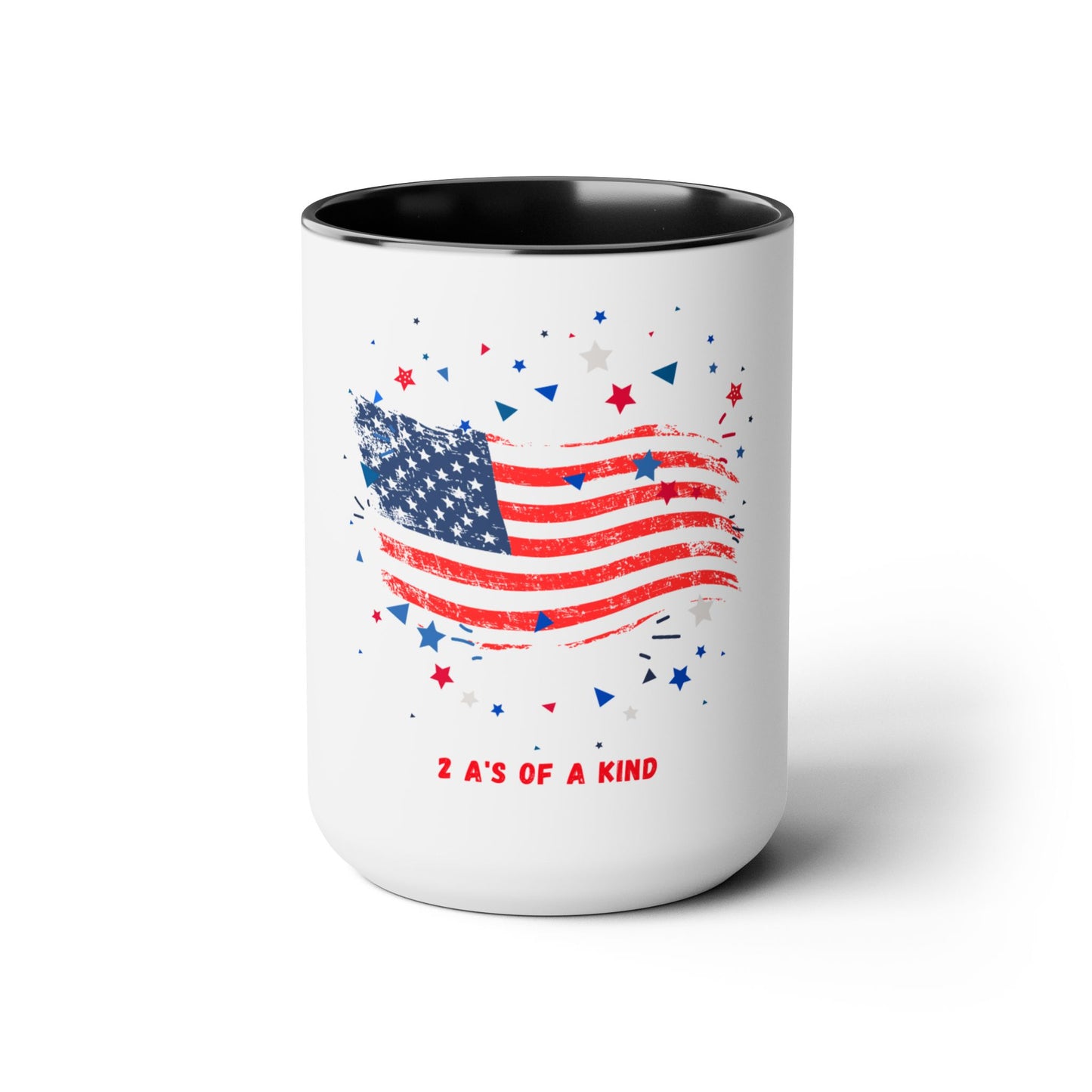 Flag - Two-Tone Coffee Mugs, 15oz