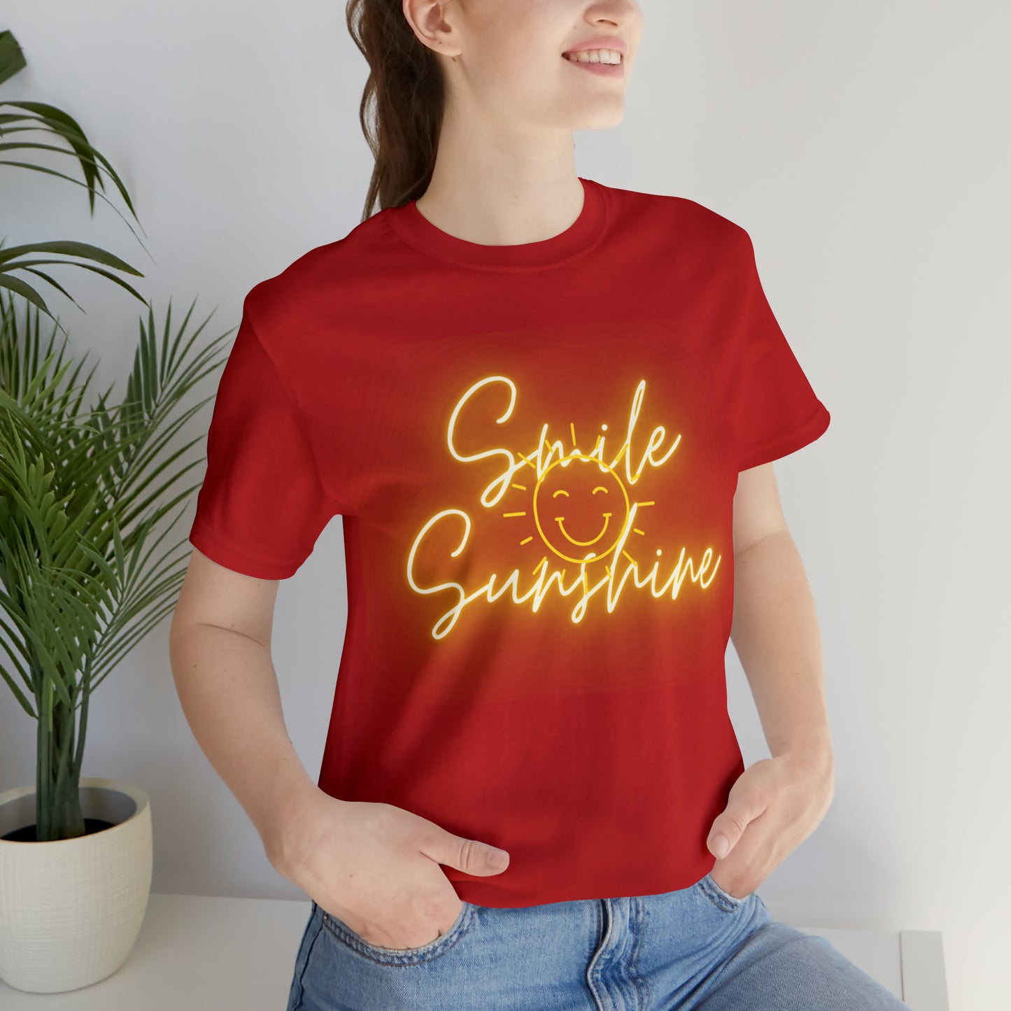 Smile Sunshine - Unisex Jersey Short Sleeve Tee