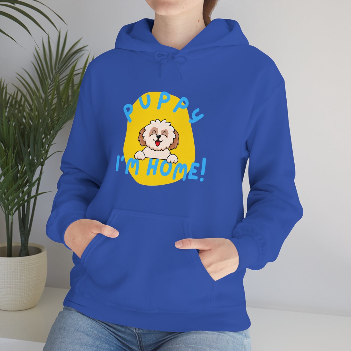 Puppy I'm Home - Unisex Heavy Blend™ Hooded Sweatshirt