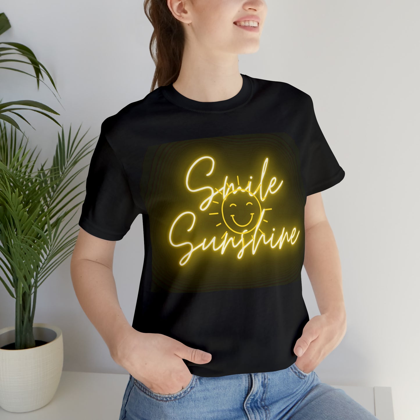 Smile Sunshine - Unisex Jersey Short Sleeve Tee