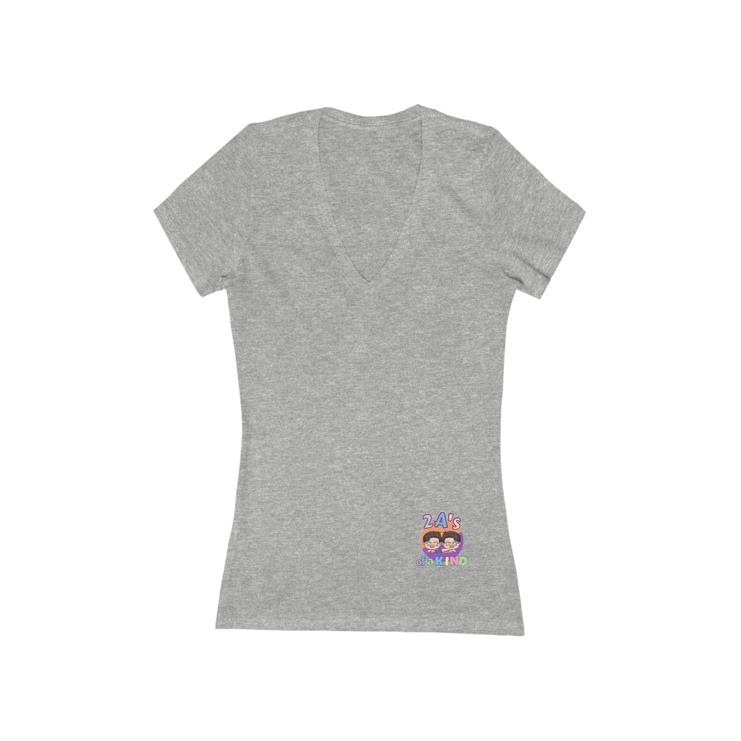 Be Brave - Women's Jersey Short Sleeve Deep V-Neck Tee
