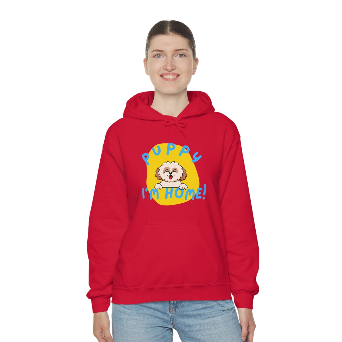Puppy I'm Home - Unisex Heavy Blend™ Hooded Sweatshirt