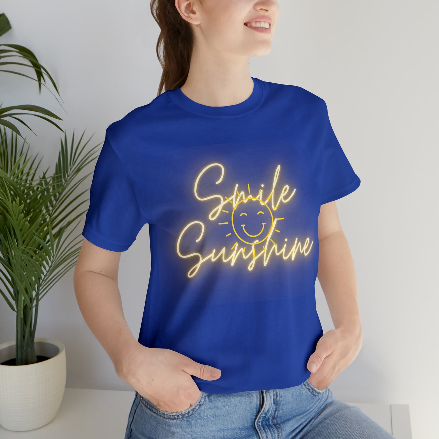 Smile Sunshine - Unisex Jersey Short Sleeve Tee