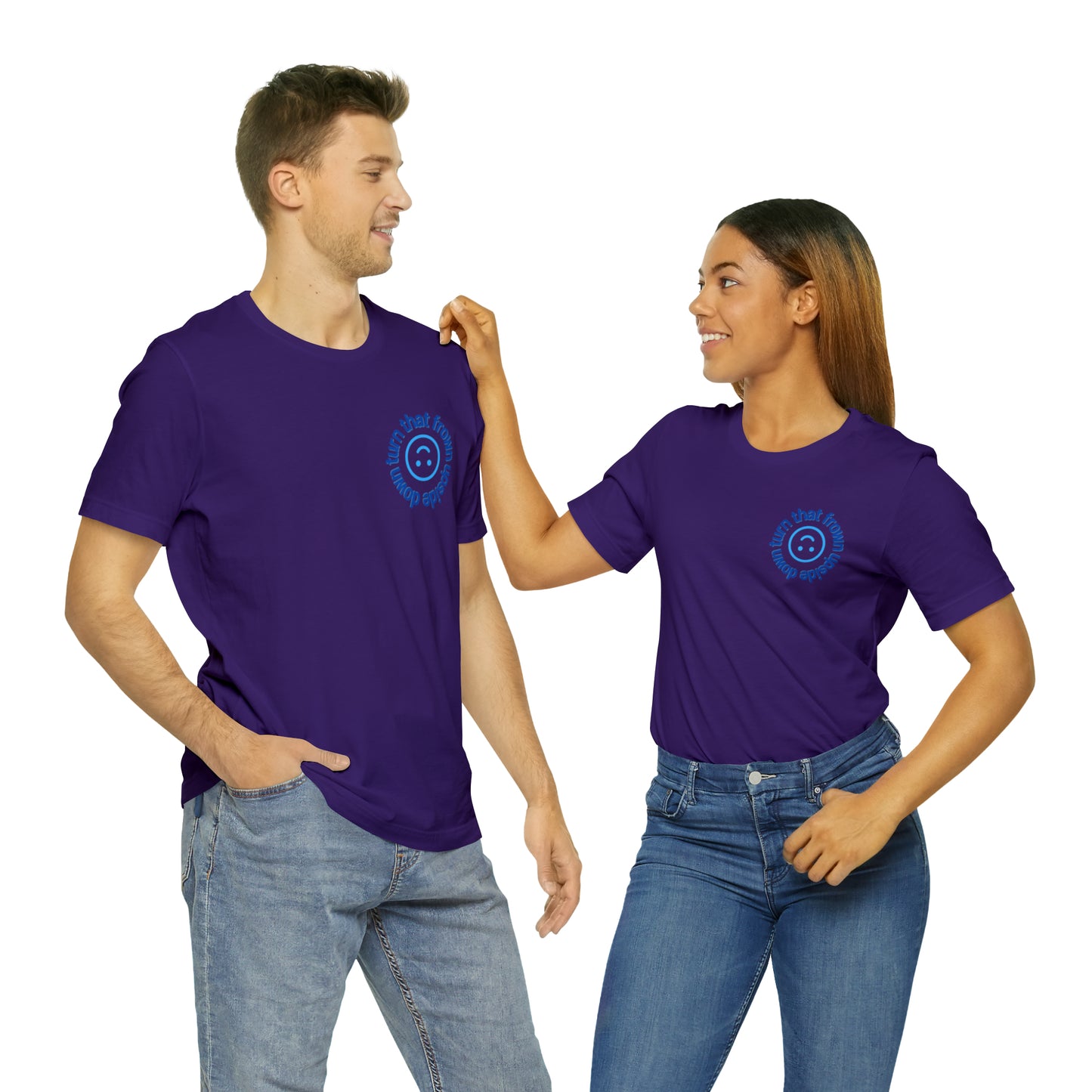 Turn That Frown Upside Down - Unisex Jersey Short Sleeve Tee