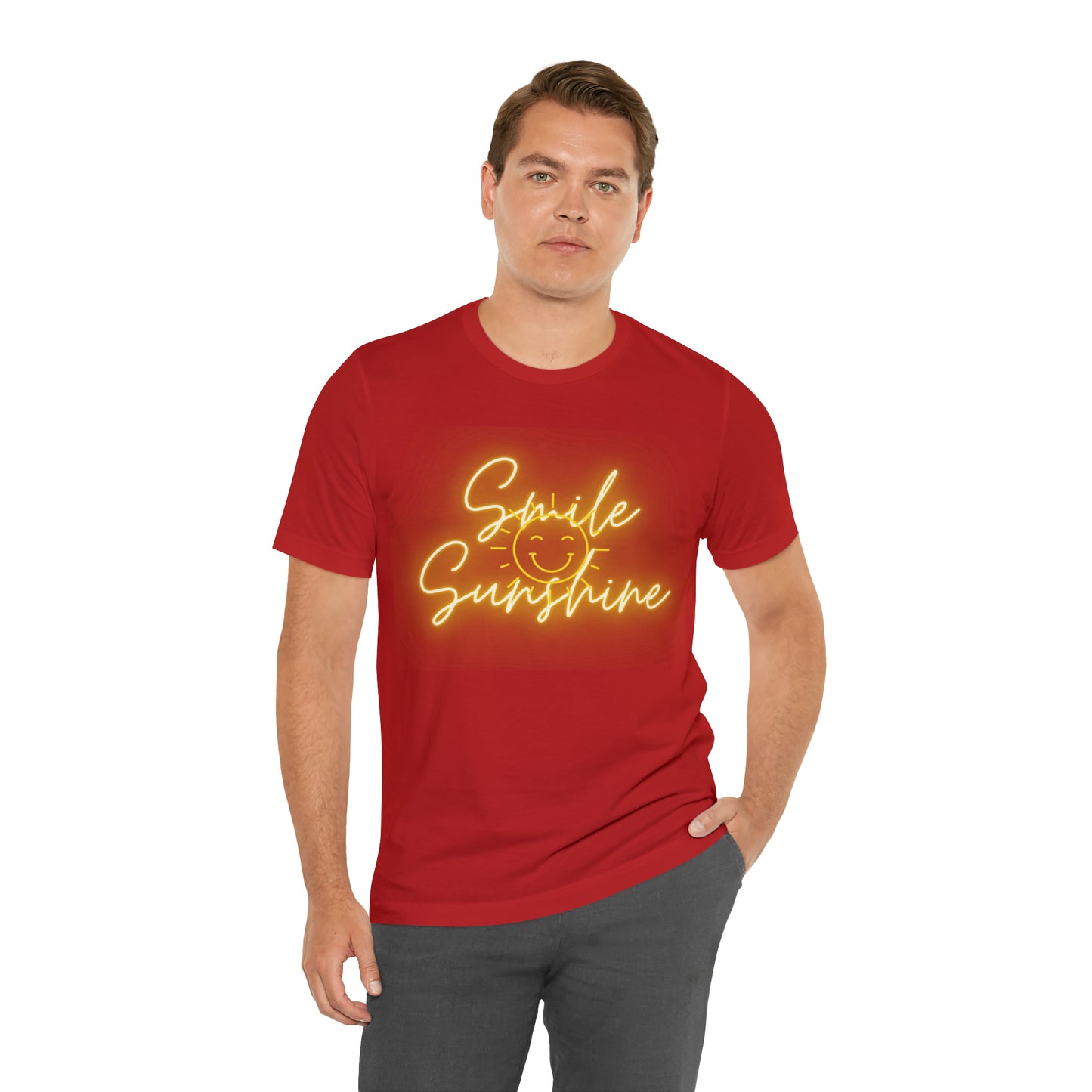 Smile Sunshine - Unisex Jersey Short Sleeve Tee