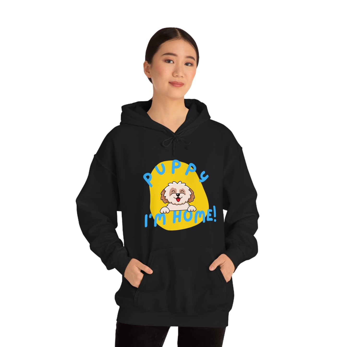 Puppy I'm Home - Unisex Heavy Blend™ Hooded Sweatshirt