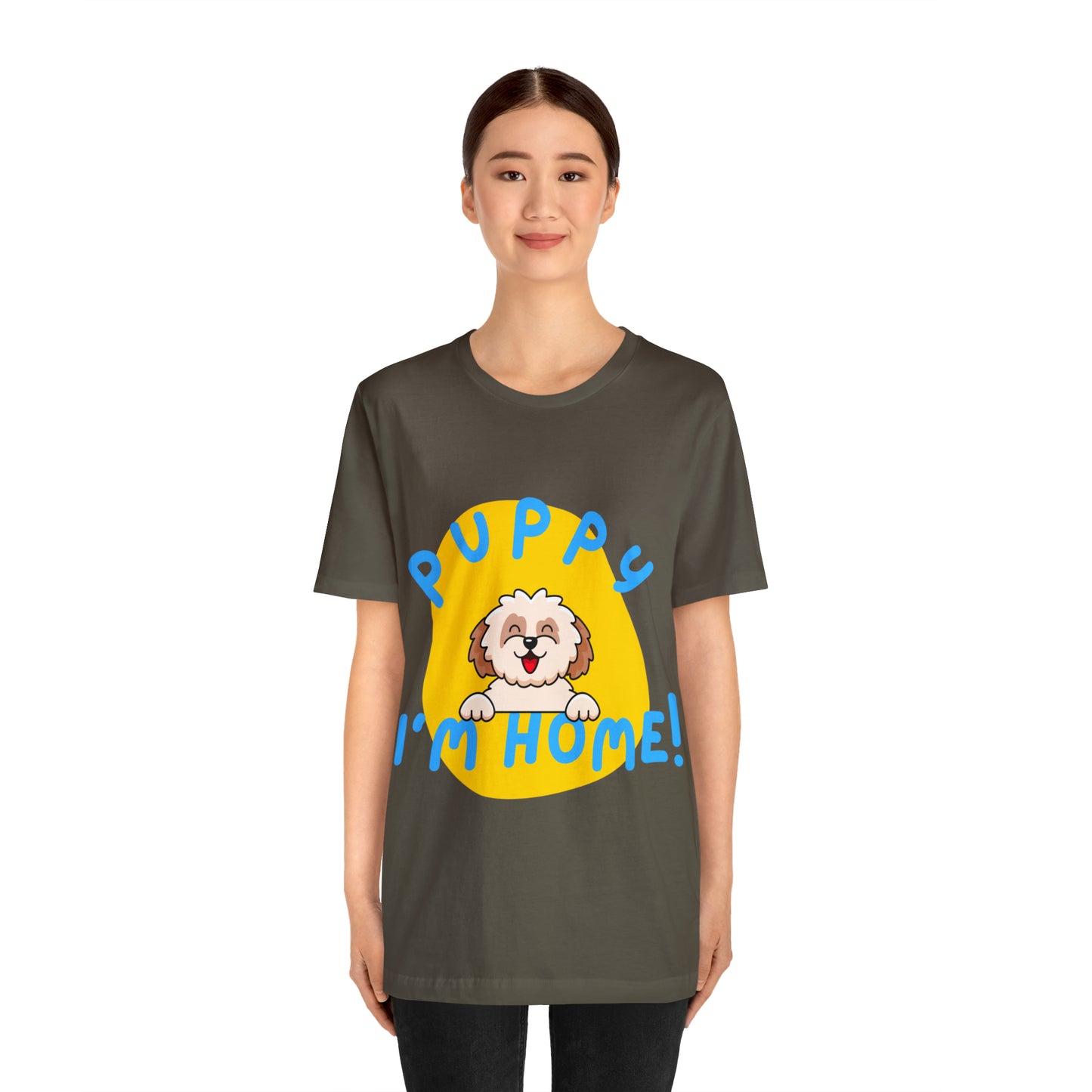 Puppy I'm Home - Unisex Jersey Short Sleeve Tee