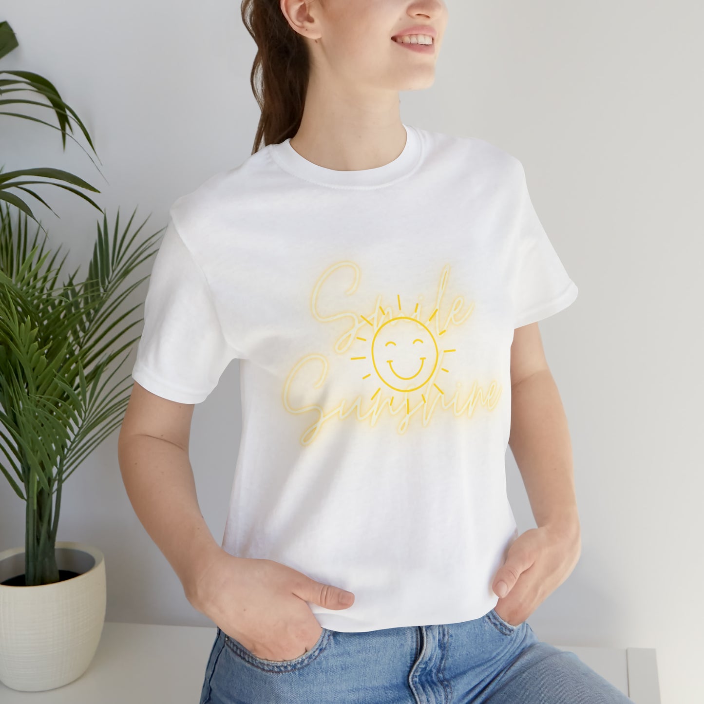 Smile Sunshine - Unisex Jersey Short Sleeve Tee