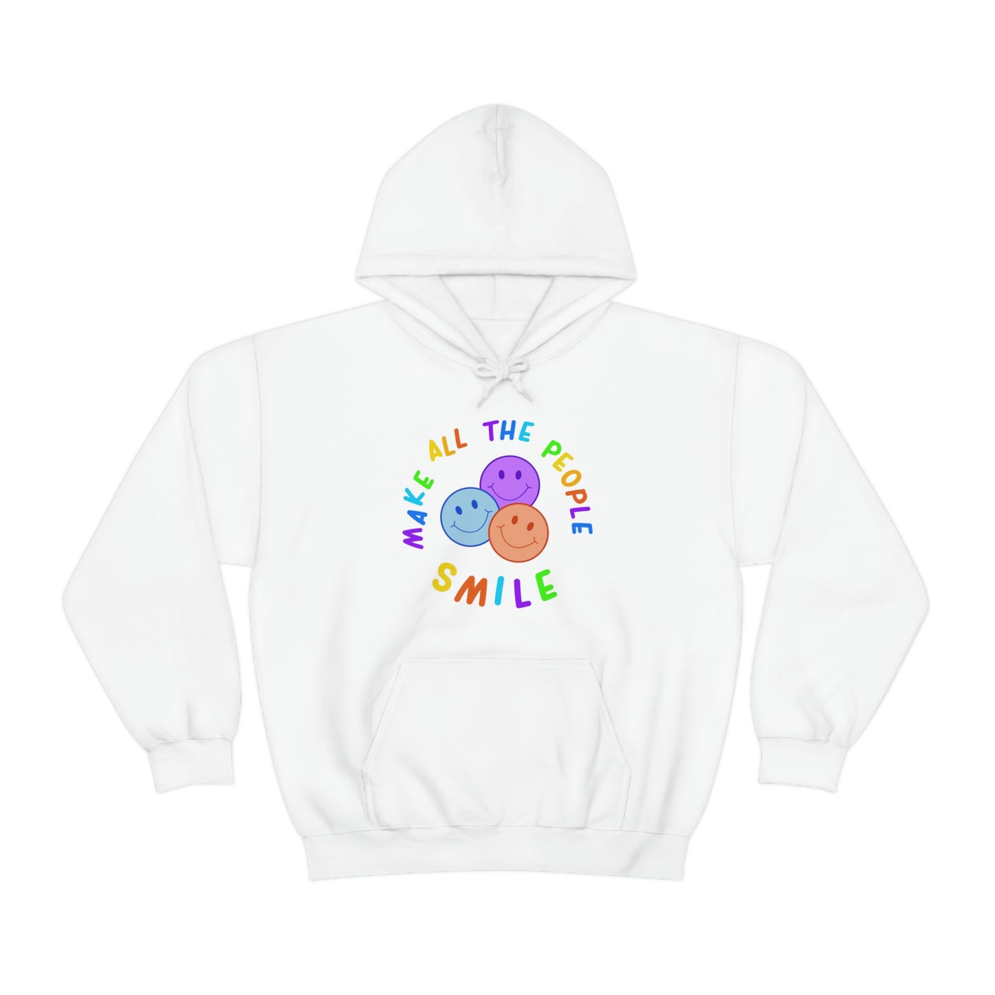 Make All The People Smile - Unisex Heavy Blend™ Hooded Sweatshirt
