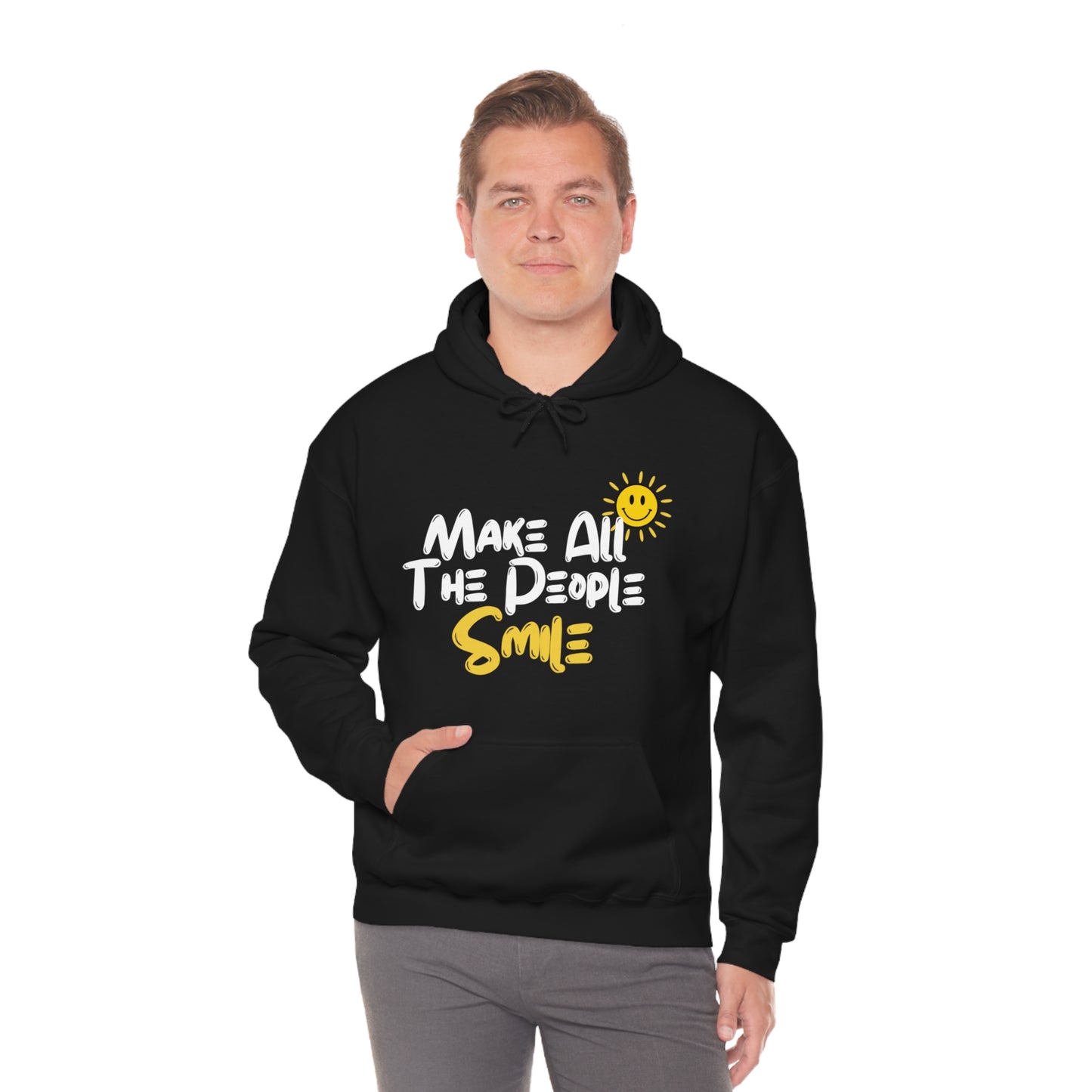 Make All People Smile - Unisex Heavy Blend™ Hooded Sweatshirt