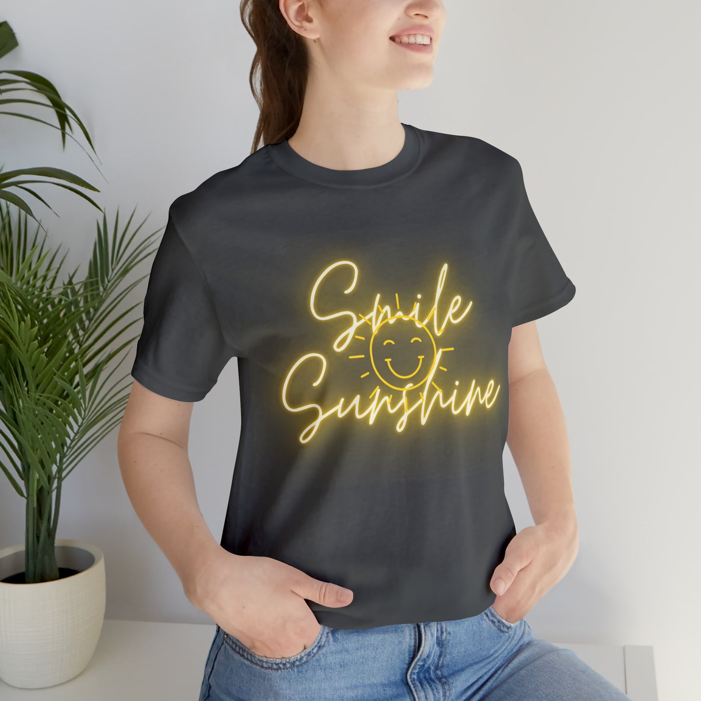 Smile Sunshine - Unisex Jersey Short Sleeve Tee