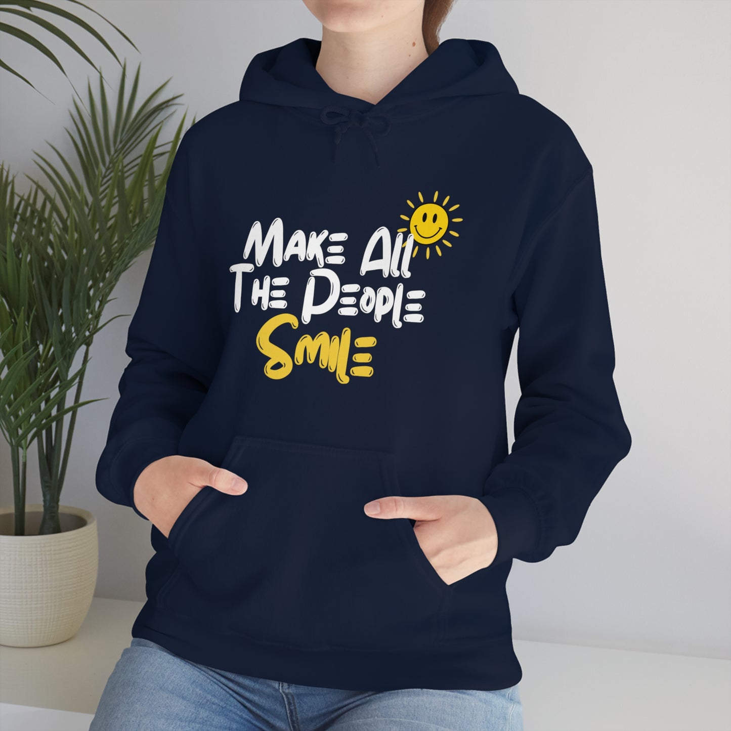 Make All People Smile - Unisex Heavy Blend™ Hooded Sweatshirt