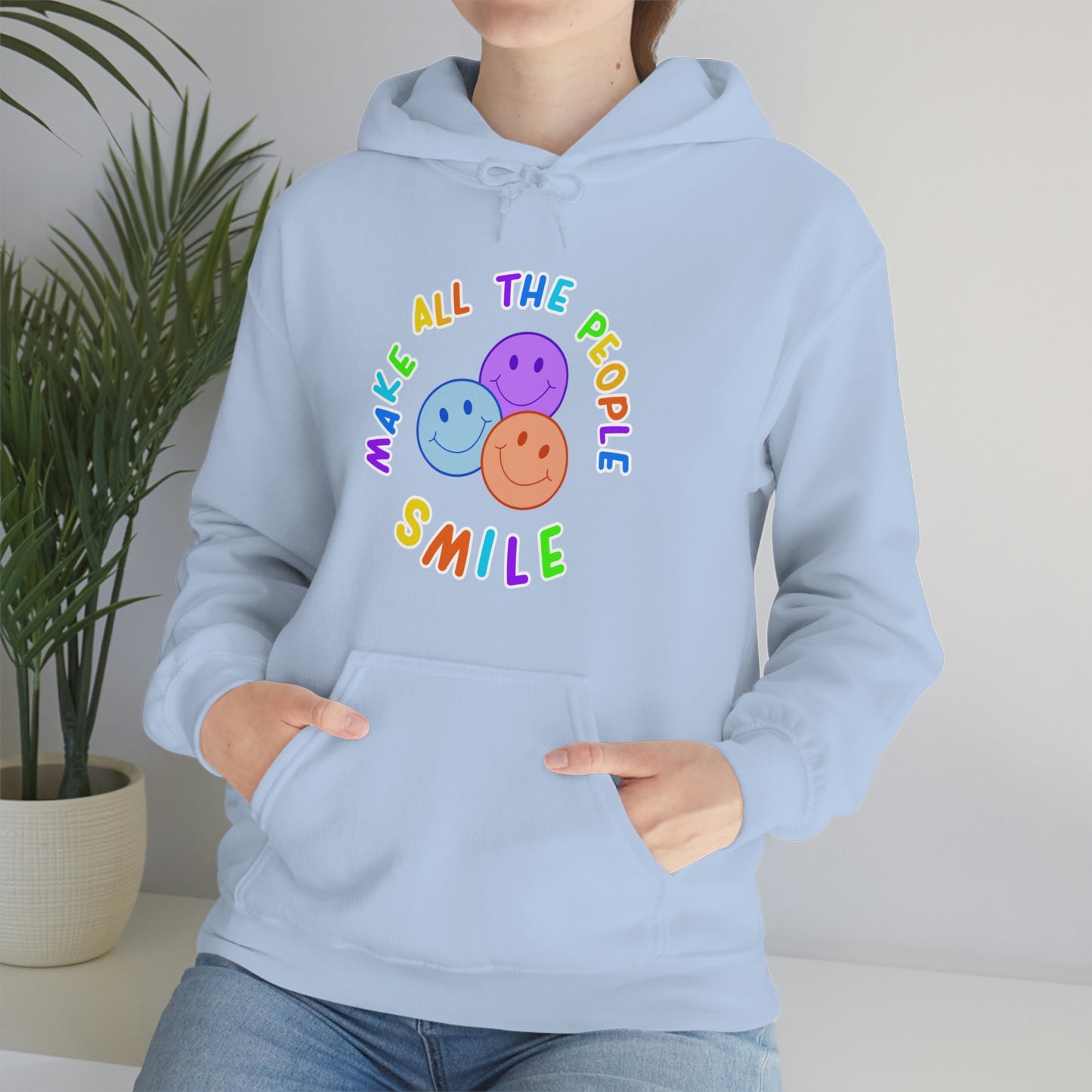 Make All The People Smile - Unisex Heavy Blend™ Hooded Sweatshirt