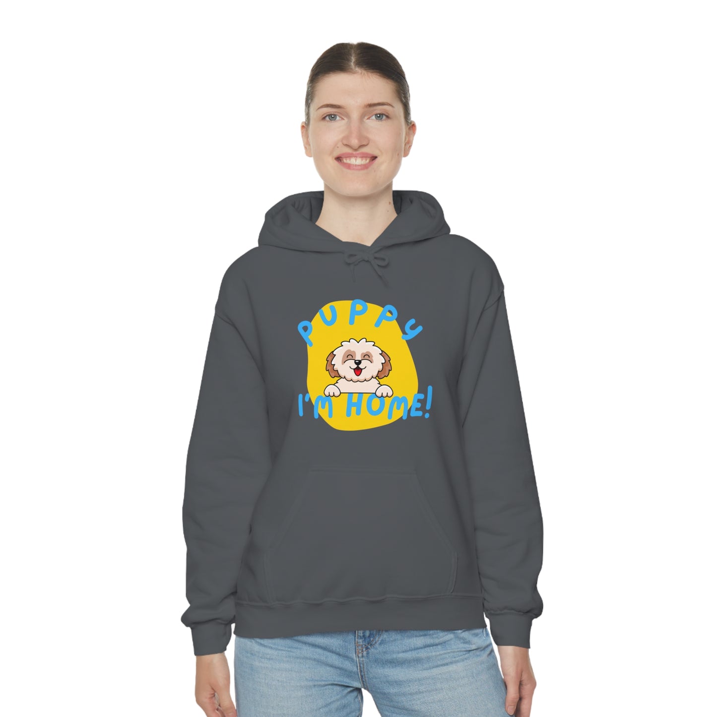 Puppy I'm Home - Unisex Heavy Blend™ Hooded Sweatshirt