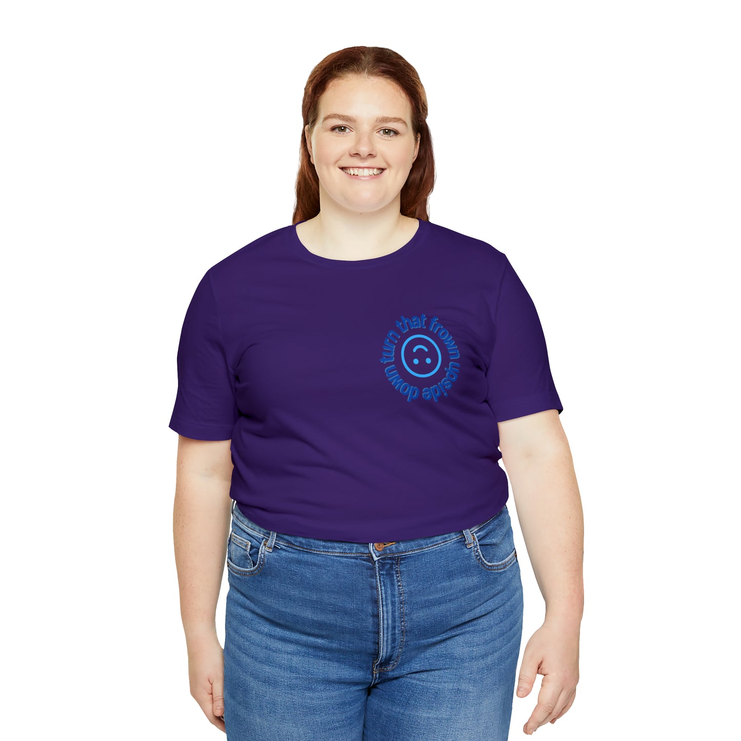 Turn That Frown Upside Down - Unisex Jersey Short Sleeve Tee