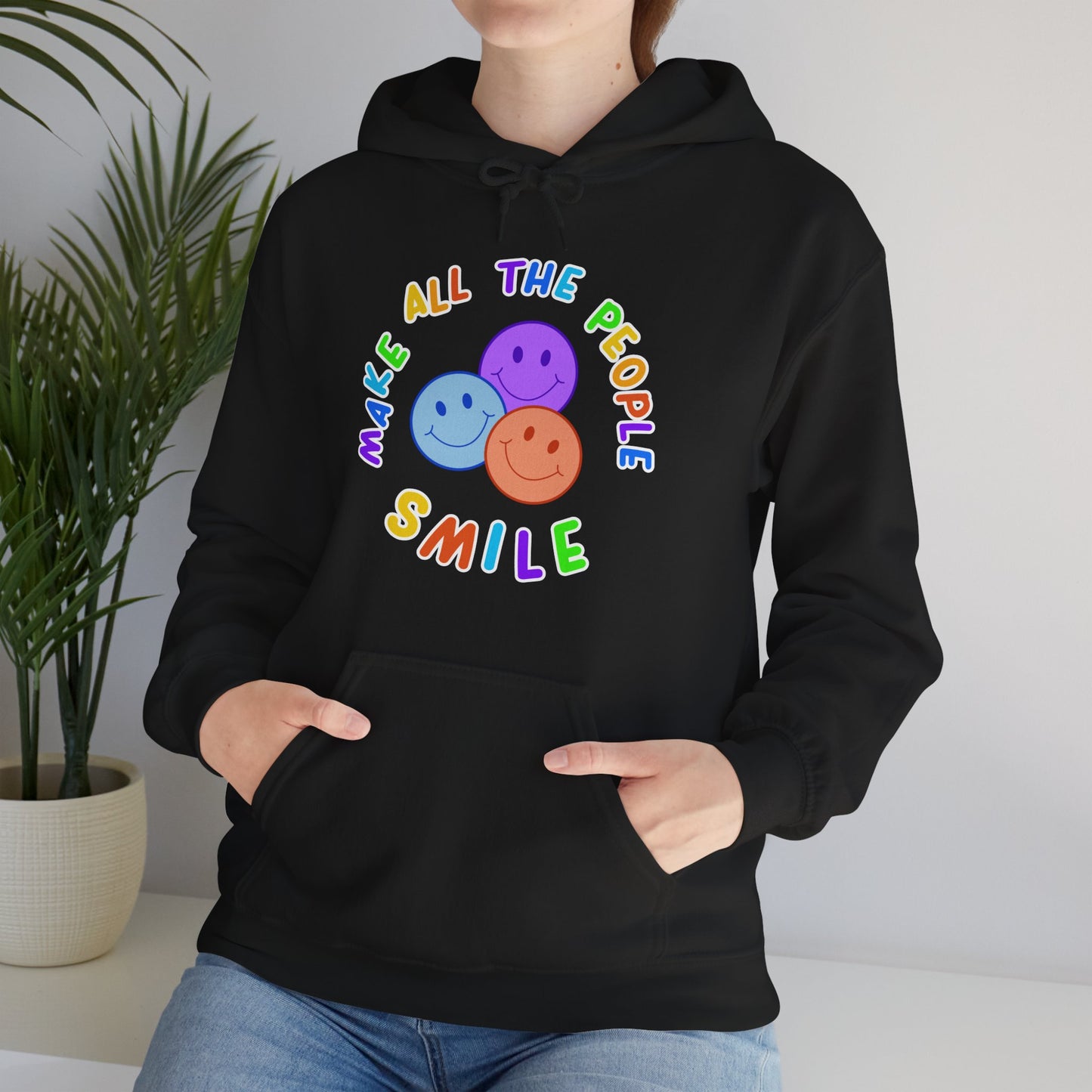 Make All The People Smile - Unisex Heavy Blend™ Hooded Sweatshirt