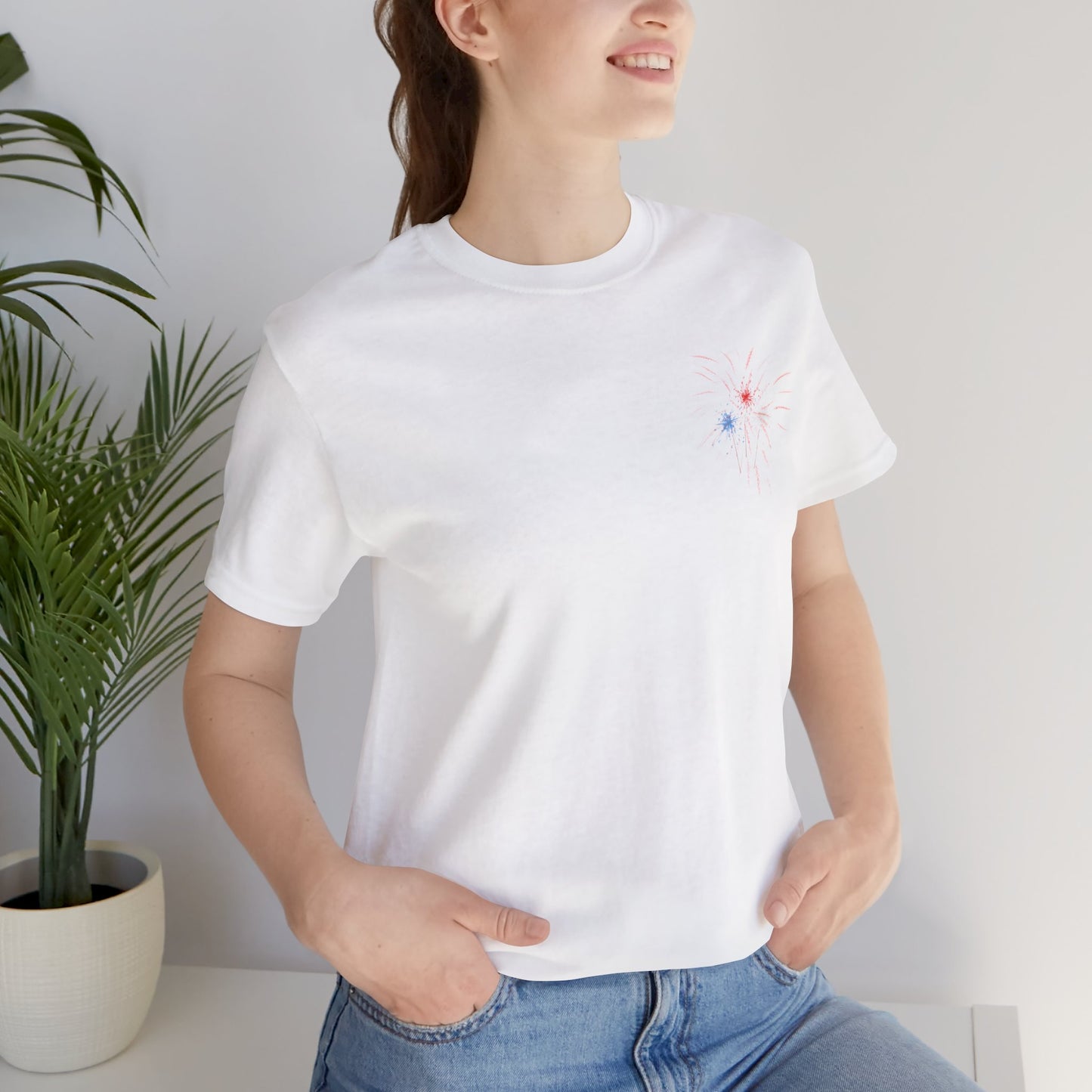 Firework Patriotic Tee - Unisex Jersey Short Sleeve Tee