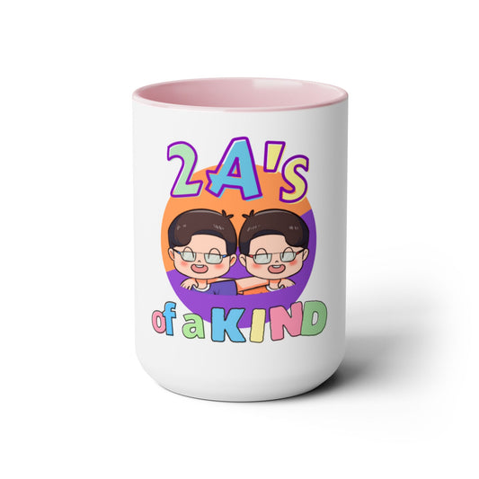 Two-Tone Coffee Mugs, 15oz