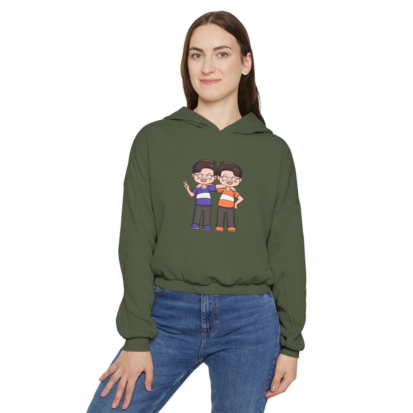 2 A's - Women's Cinched Bottom Hoodie