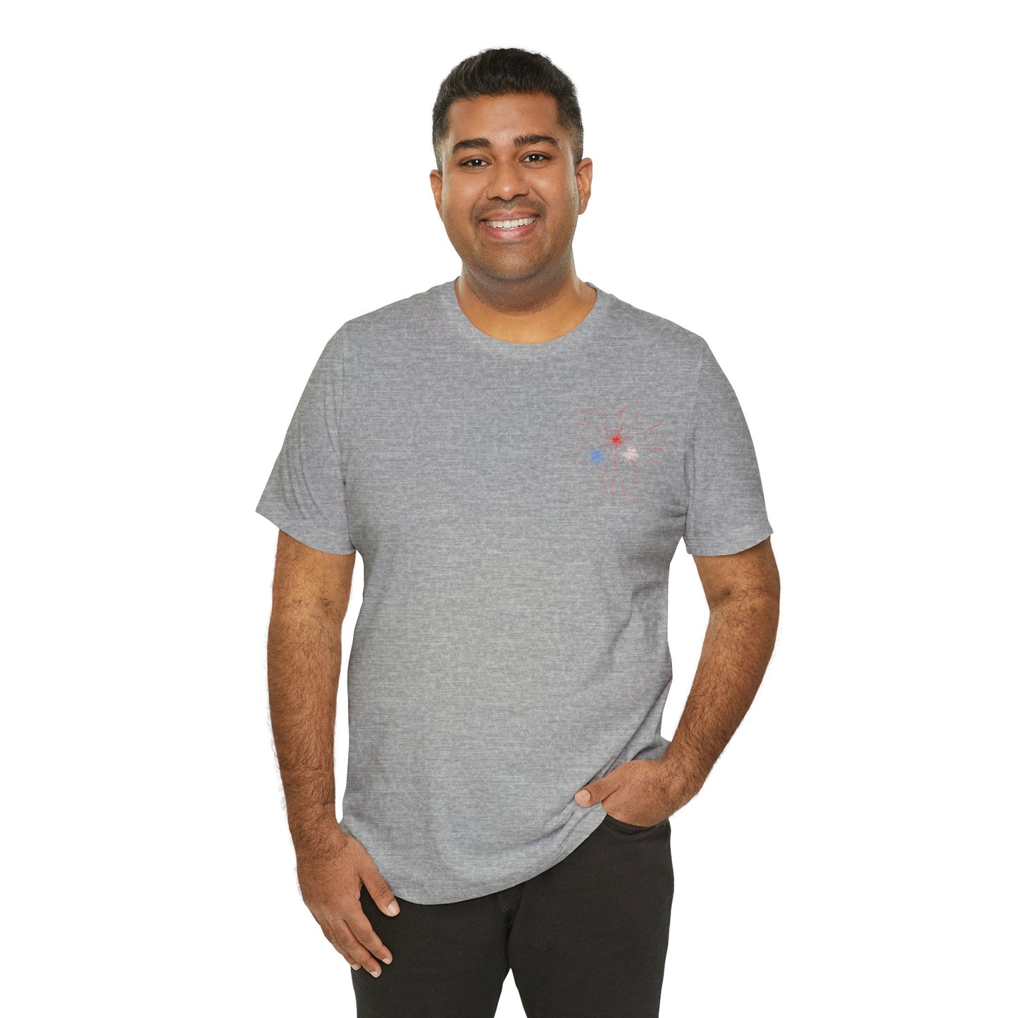 Firework Patriotic Tee - Unisex Jersey Short Sleeve Tee