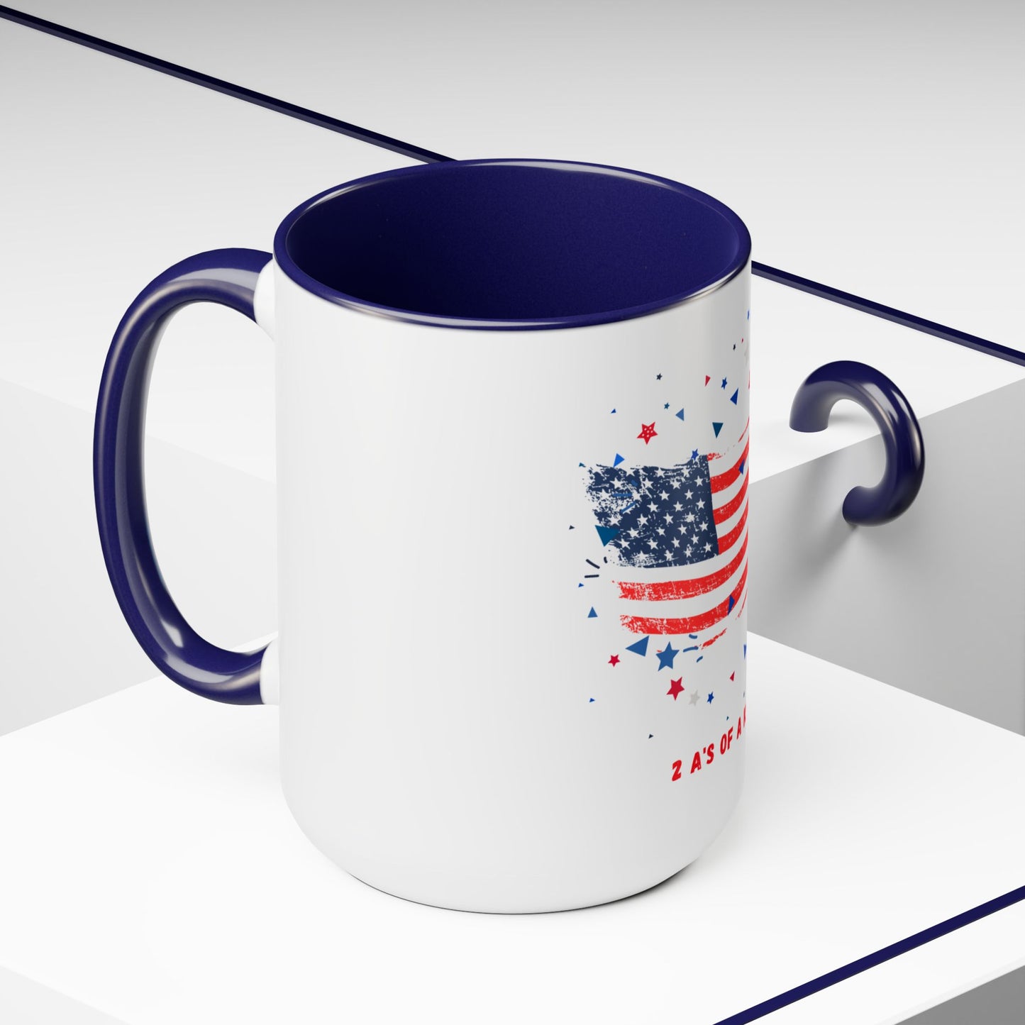 Flag - Two-Tone Coffee Mugs, 15oz