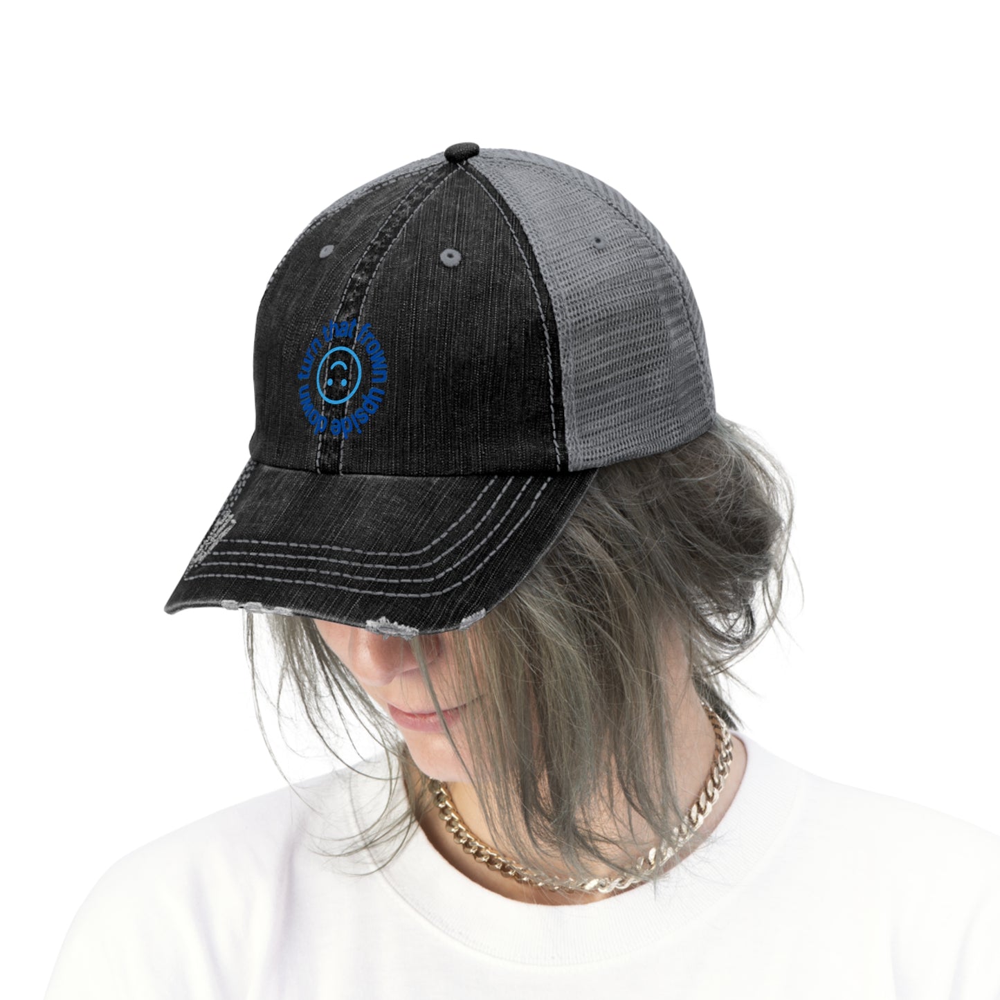 Turn That Frown - Unisex Trucker Hat