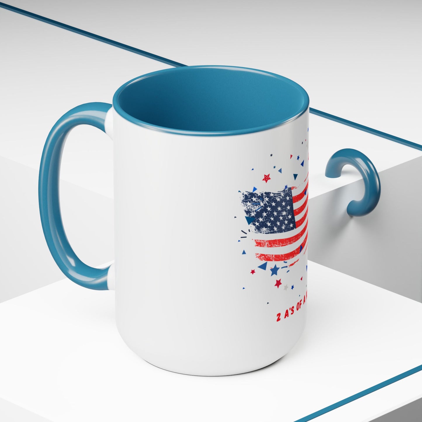 Flag - Two-Tone Coffee Mugs, 15oz