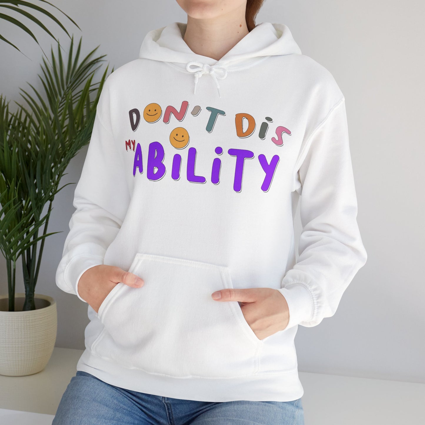 Don't Dis My Ability - Unisex Heavy Blend™ Hooded Sweatshirt