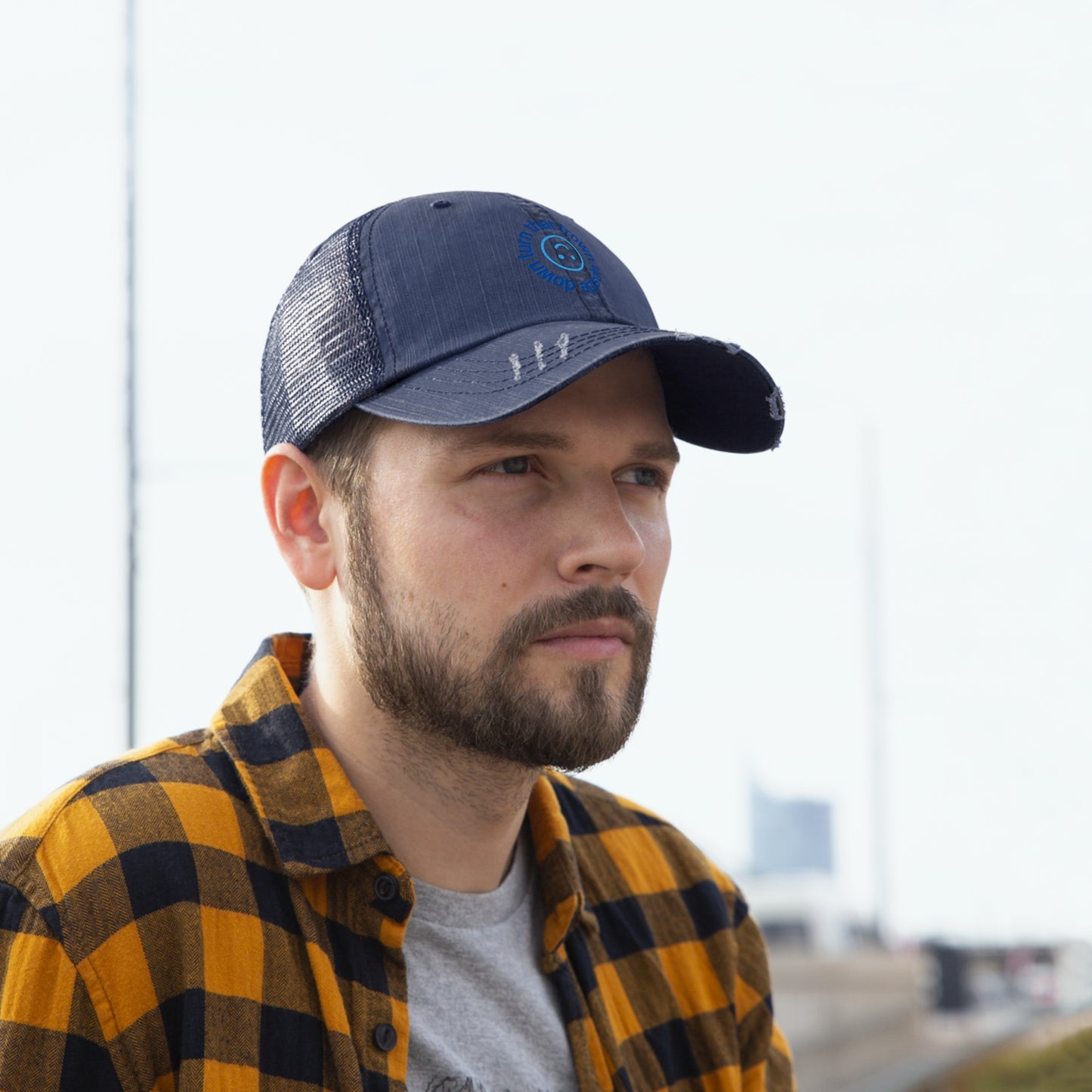 Turn That Frown - Unisex Trucker Hat