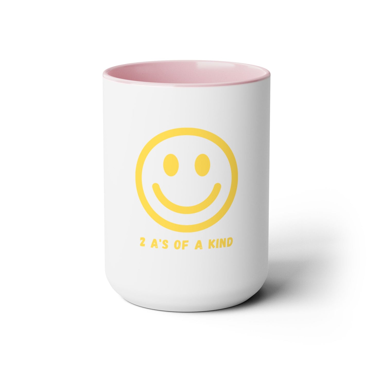 Smiley Face - Two-Tone Coffee Mugs, 15oz