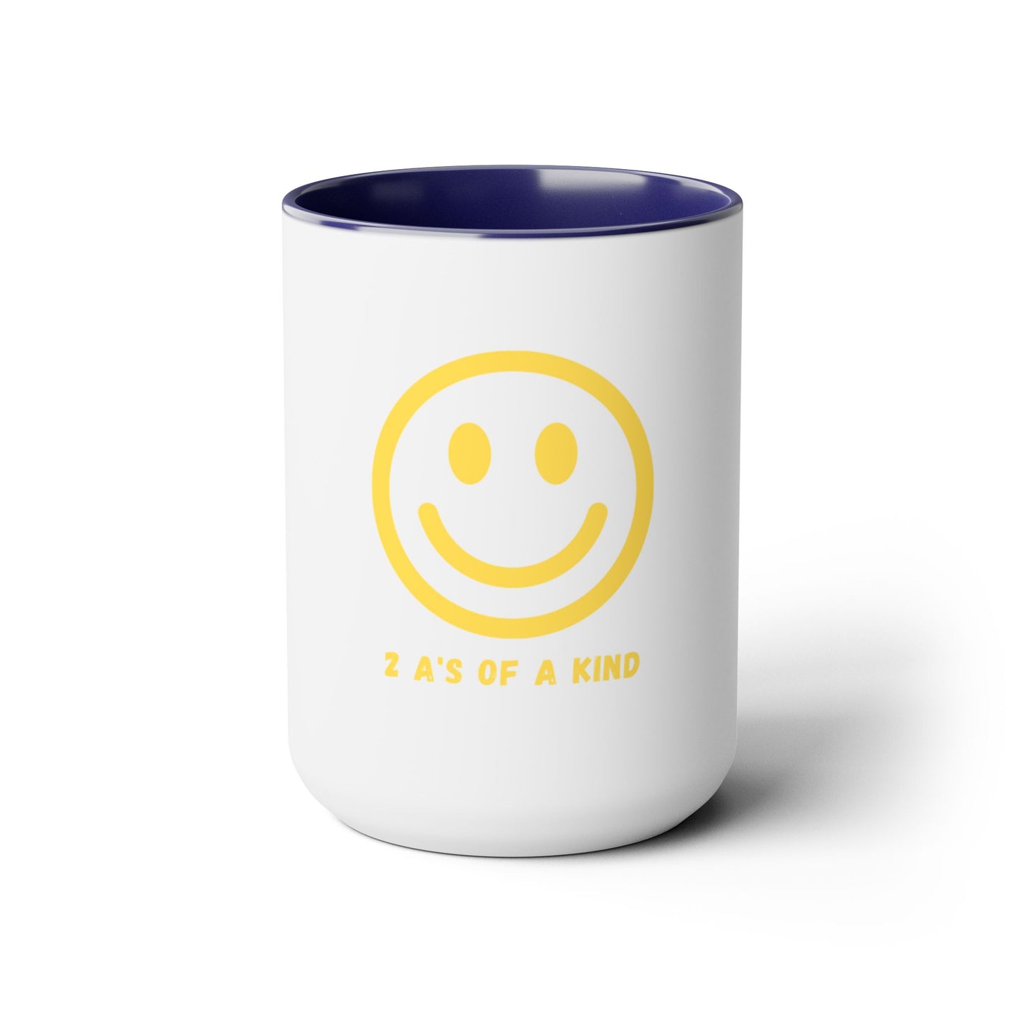 Smiley Face - Two-Tone Coffee Mugs, 15oz