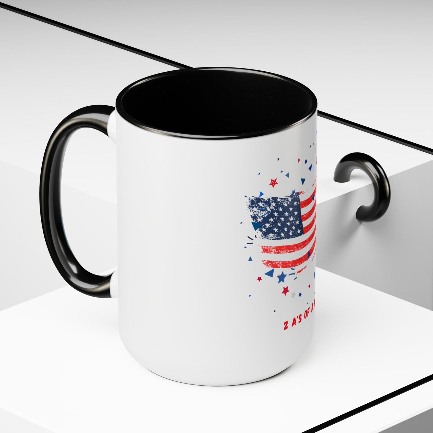 Flag - Two-Tone Coffee Mugs, 15oz