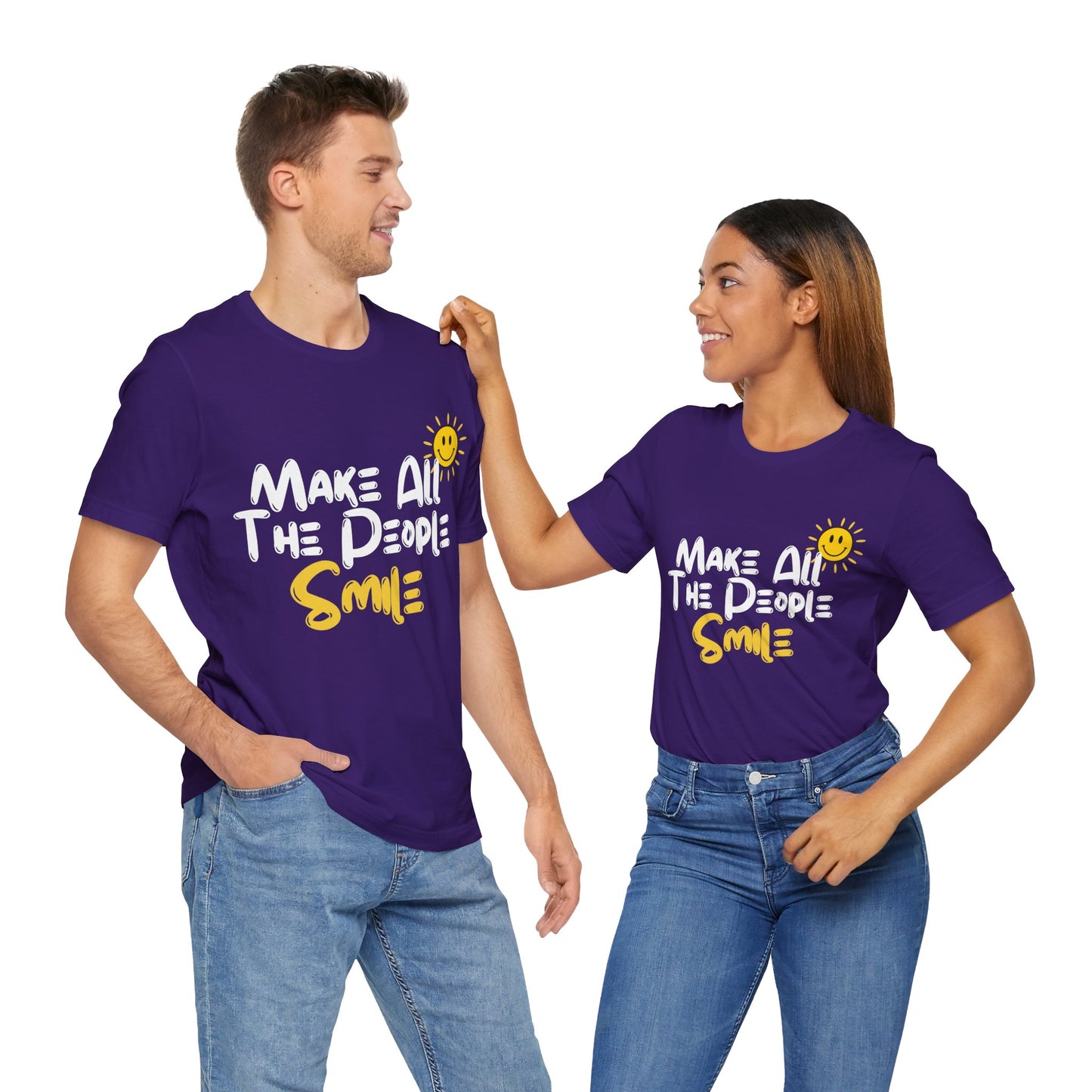 Make All the People Smile - Unisex Jersey Short Sleeve Tee
