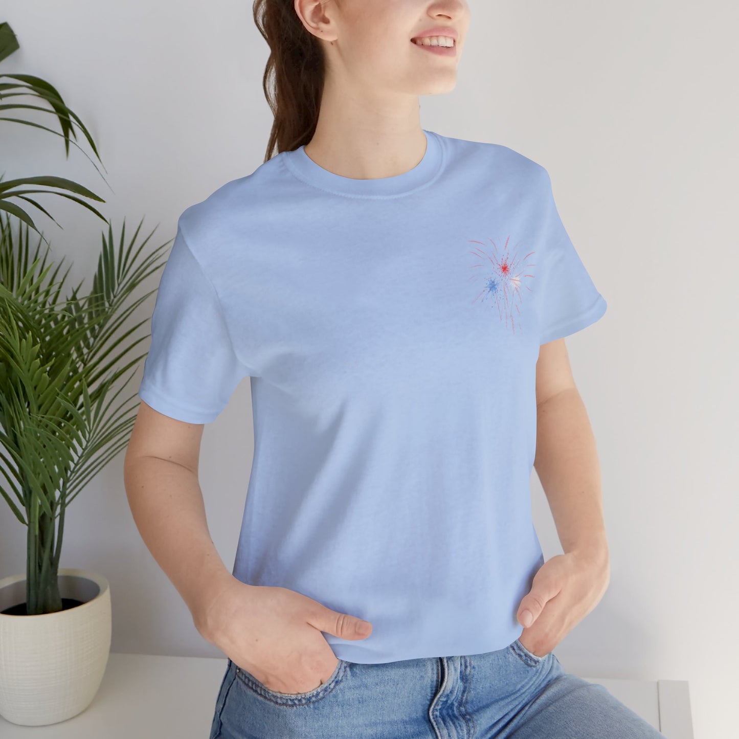 Firework Patriotic Tee - Unisex Jersey Short Sleeve Tee