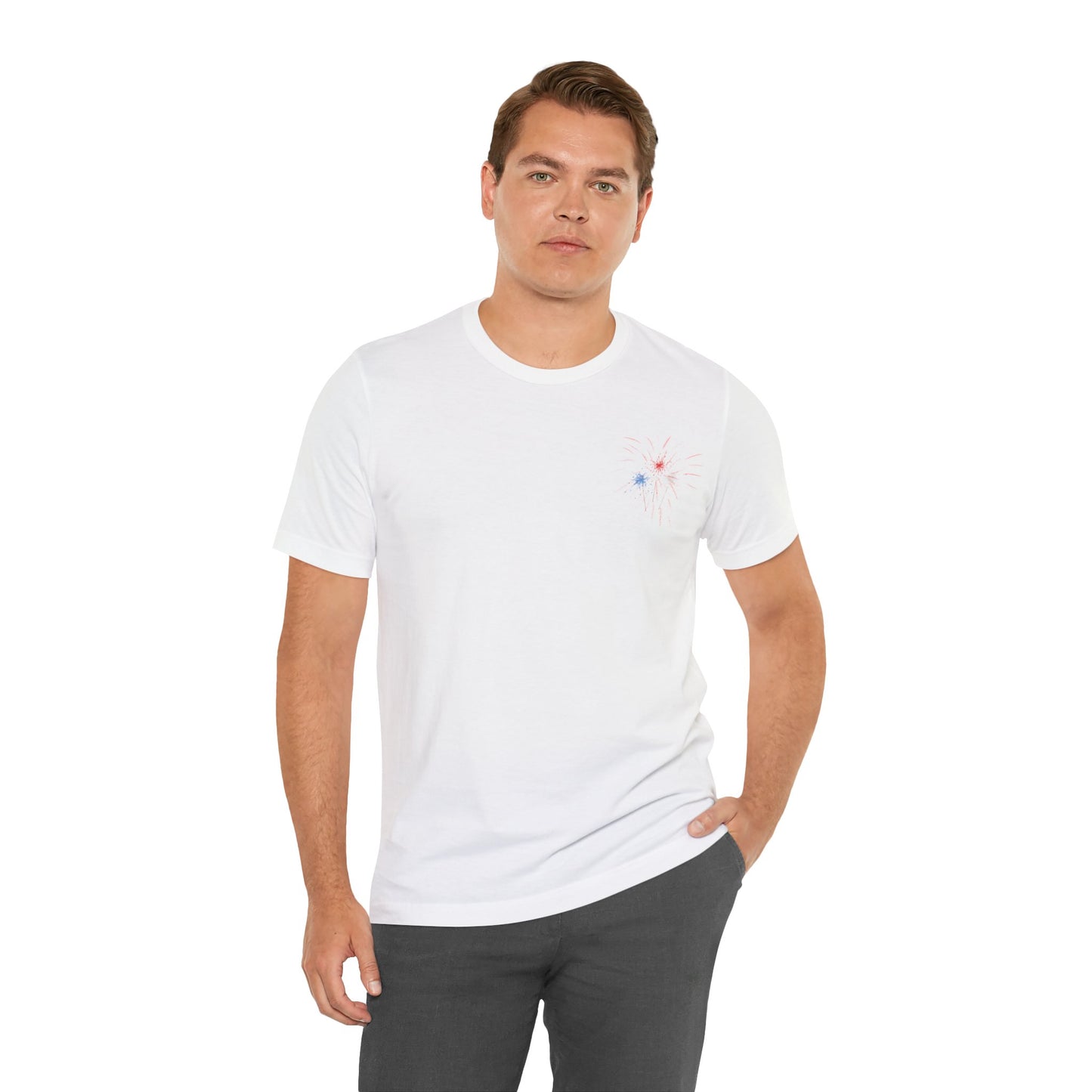 Firework Patriotic Tee - Unisex Jersey Short Sleeve Tee